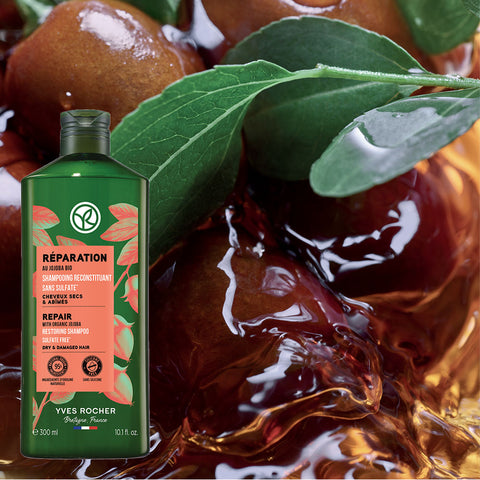 Yves Rocher Jojoba Repair Shampoo for Very Damaged Hair 300ml (2 Pack)