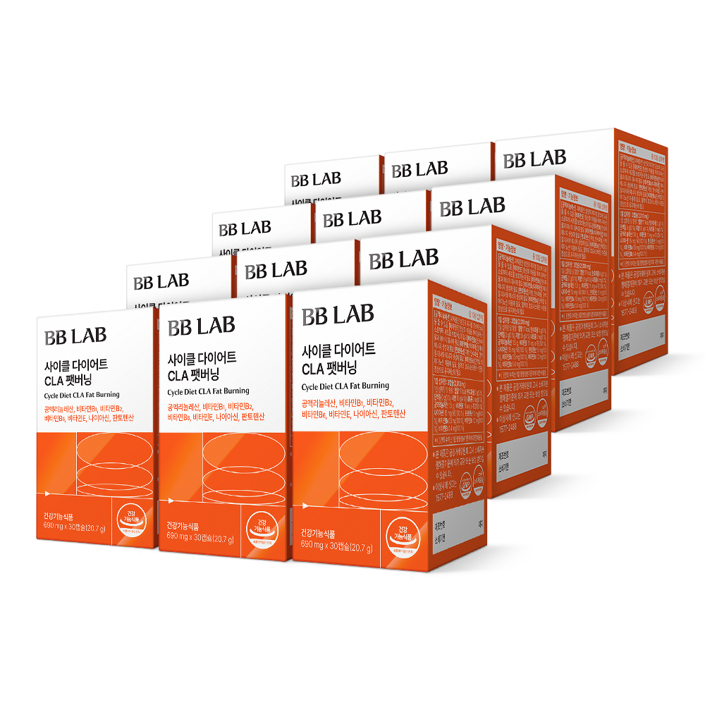 Nutrione BB Lab Cha Ju-young Cycle Diet CLA Fat Burning 670mg x 30 Capsules 12-Pack