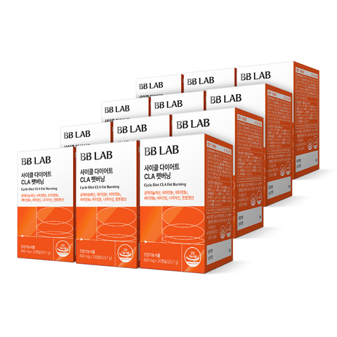Nutrione BB Lab Cha Ju-young Cycle Diet CLA Fat Burning 670mg x 30 Capsules 12-Pack