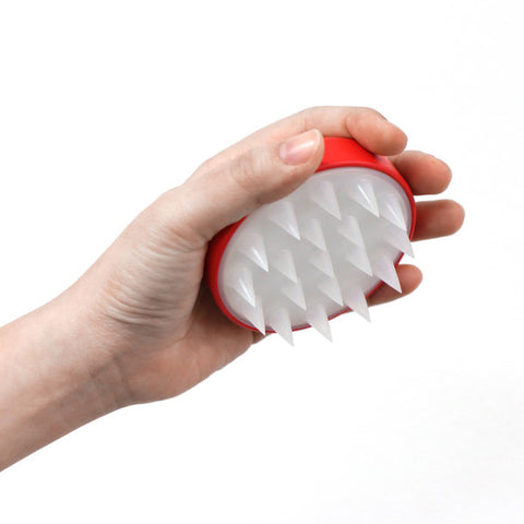 Grafen Edge Finger Scalp Massage Shampoo Brush (White)