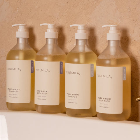 Ninemila Pure Hinoki Shampoo Blackberry Scent 1L