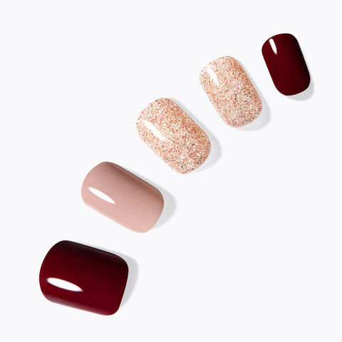 Dashing Diva Magic Press Wine Party (Regular Round) Nail Tips