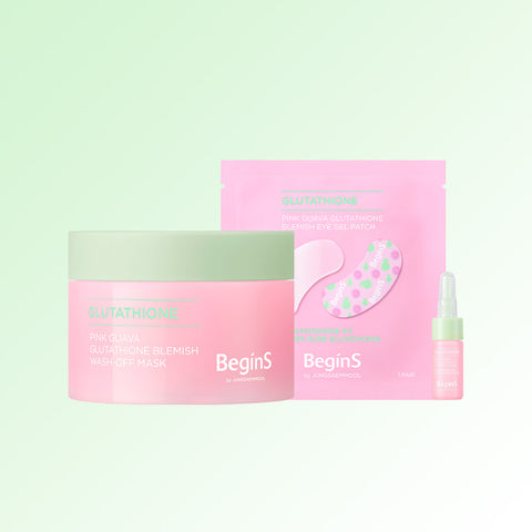 BeginS By JUNG SAEM MOOL Pink Guava Glutathione Trace Wash-Off Mask 90g