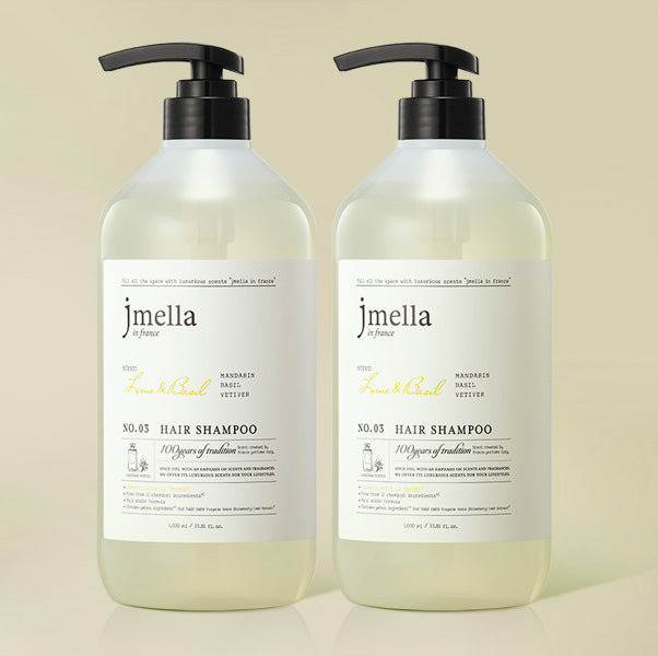 jmella In France Lime & Basil Hair Shampoo 1000ml (2 Pack)
