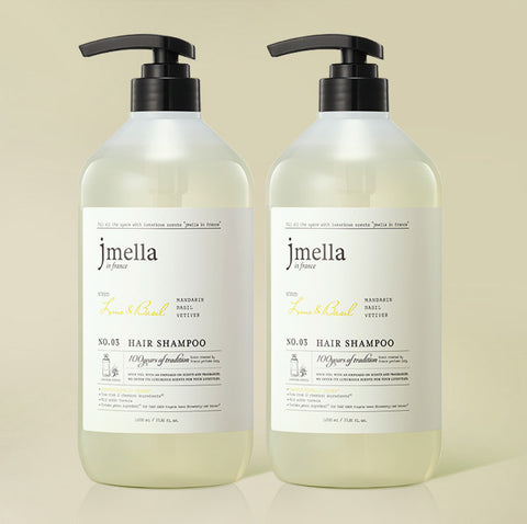 jmella In France Lime & Basil Hair Shampoo 1000ml (2 Pack)