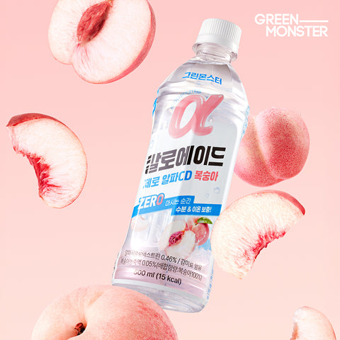 Green Monster Caloade Zero Alpha CD Peach + Lemon 500ml 96 Pack