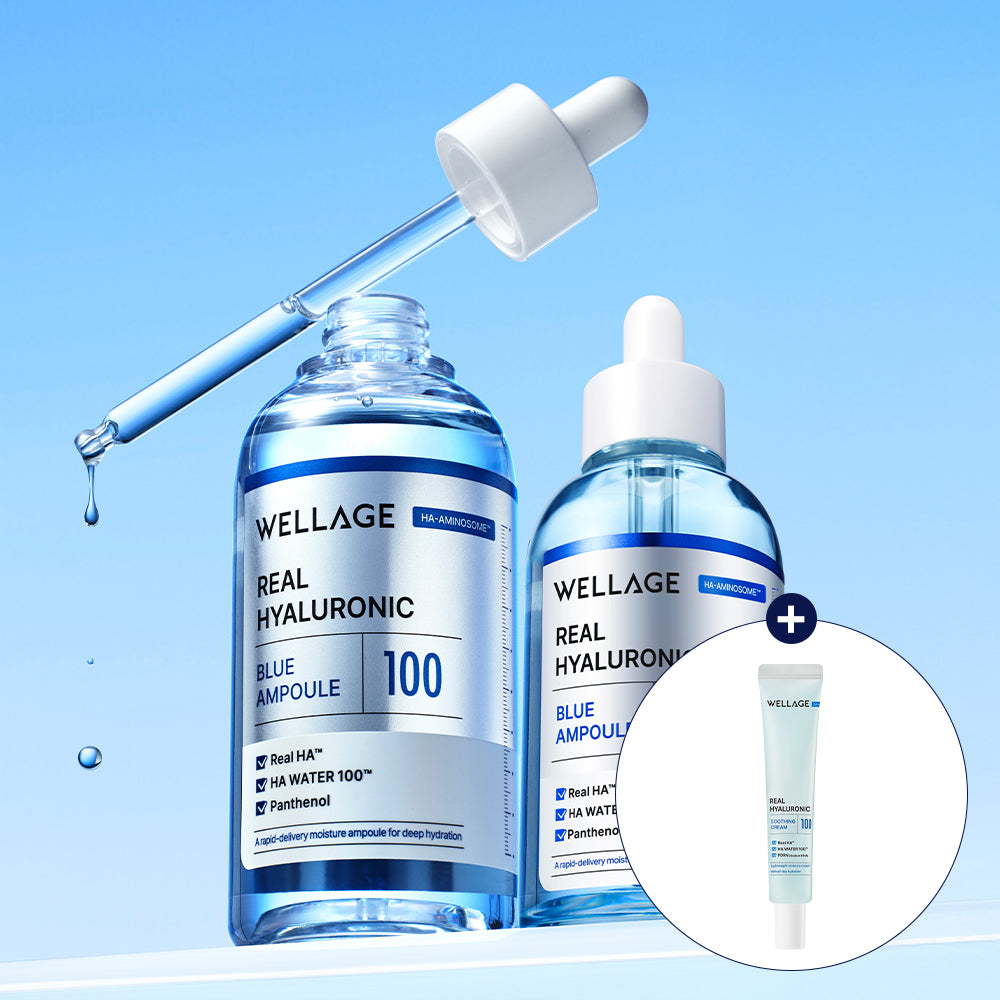 Wellage Real Hyaluronic Acid Blue 100 Ampoule 160ml