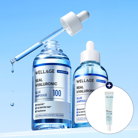 Wellage Real Hyaluronic Acid Blue 100 Ampoule 160ml