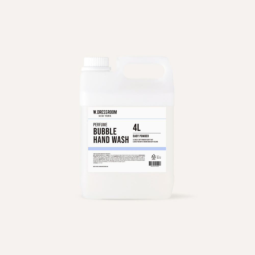 W.Dressroom Perfume Bubble Hand Wash 4L Baby Powder