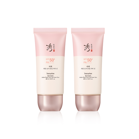 Sooryehan Bichek Jadan Rosy Tone-Up Cover Sun SPF50+ PA++++ 60ml (2 Pack)