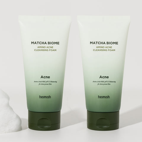 Heimish Matcha Biome Amino Acne Cleansing Foam 150g (2 Pack)