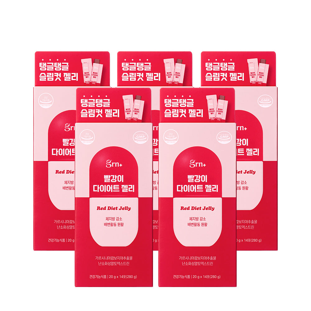 GRN Red Diet Jelly 20g x 14 sachets (5 Pack)