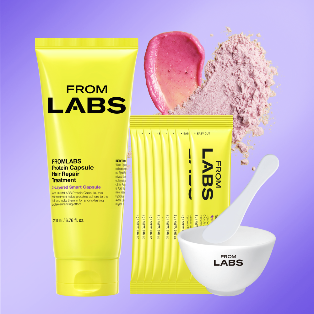 Fromlabs Protein-Adsorbing Booster Powder Hair Modeling Pack & Treatment Set (Severely Damaged Hair)