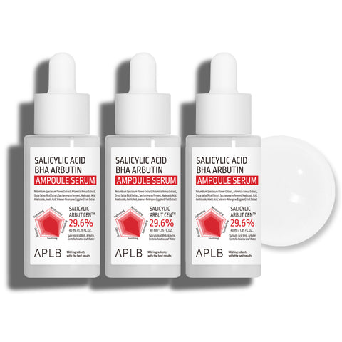 APLB Salicylic Acid BHA Arbutin Ampoule Serum 40ml (3 Pack)