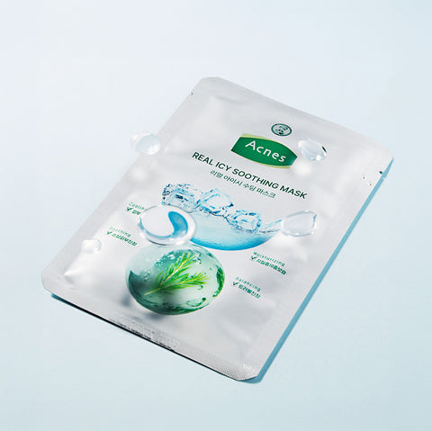 Acnes Real Icy Soothing Mask 10 Sheets