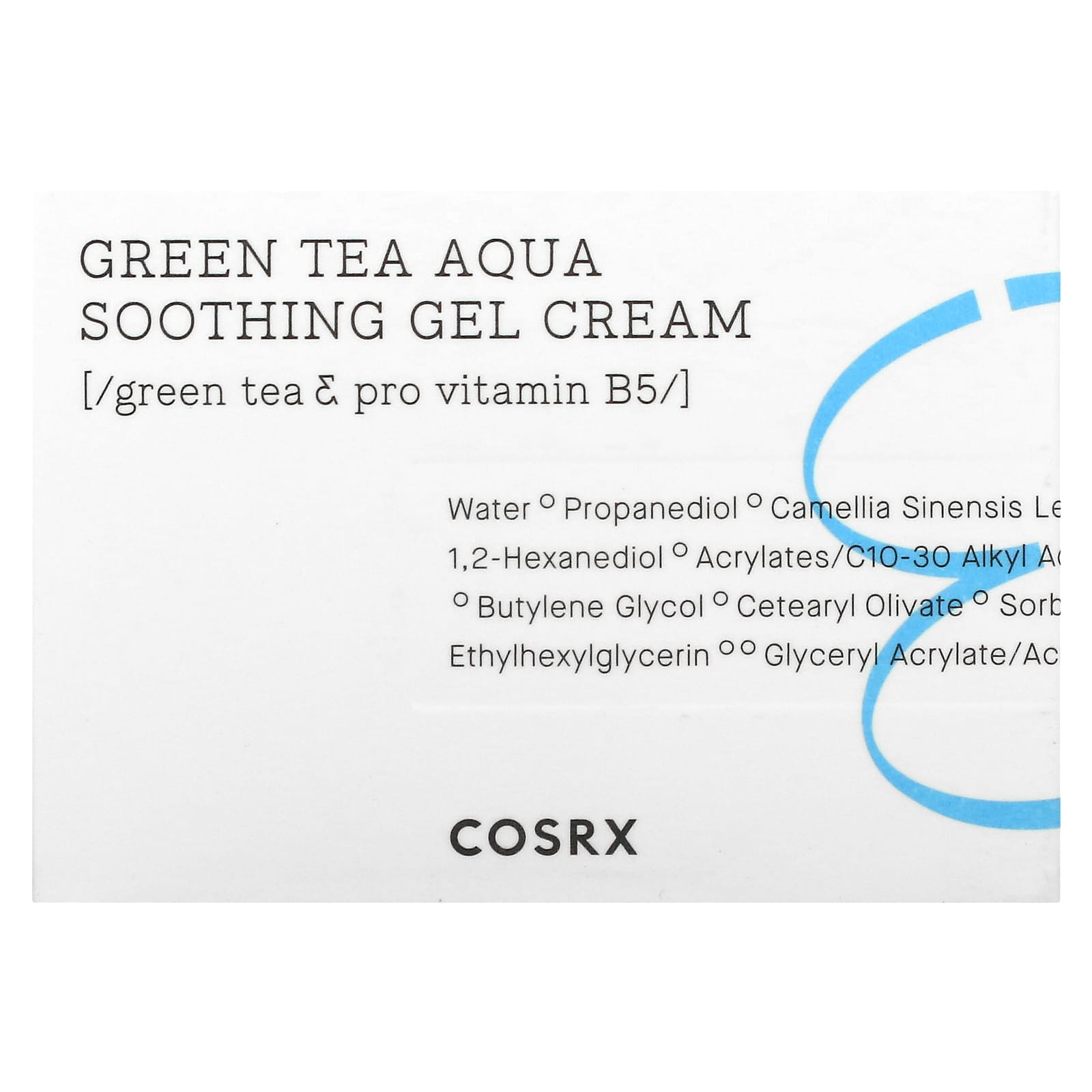 Soonsu Beauty Hydrium Green Tea Aqua Soothing Gel Cream side view