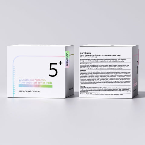 numbuzin No.5 Vitamin-Niacinamide Concentrated Toner Pad 70P Double Pack
