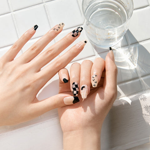 Dashing Diva Magic Press Vacation Nail Set (Art Long Shape 2+2)