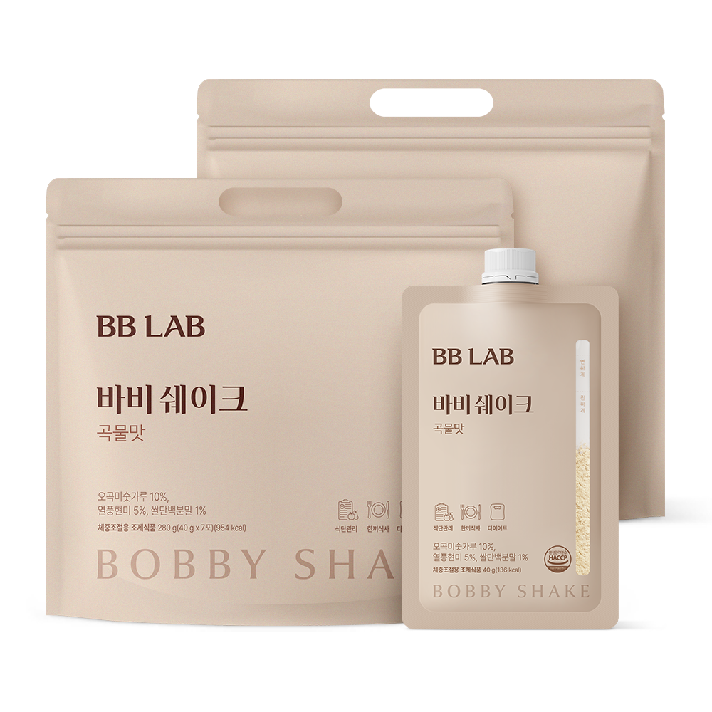 Nutrione BB Lab Babi Shake Grain Protein 7-Sachet Pack x2 (Total 14 Sachets)