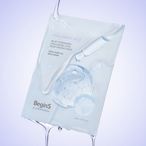 BeginS By JUNG SAEM MOOL Blue Hydrangea Hyaluronic Moisture Mask (5 Sheets)