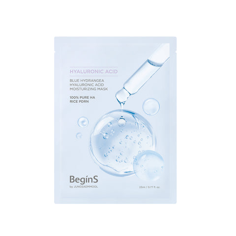 BeginS By JUNG SAEM MOOL Blue Hydrangea Hyaluronic Moisture Mask (5 Sheets)