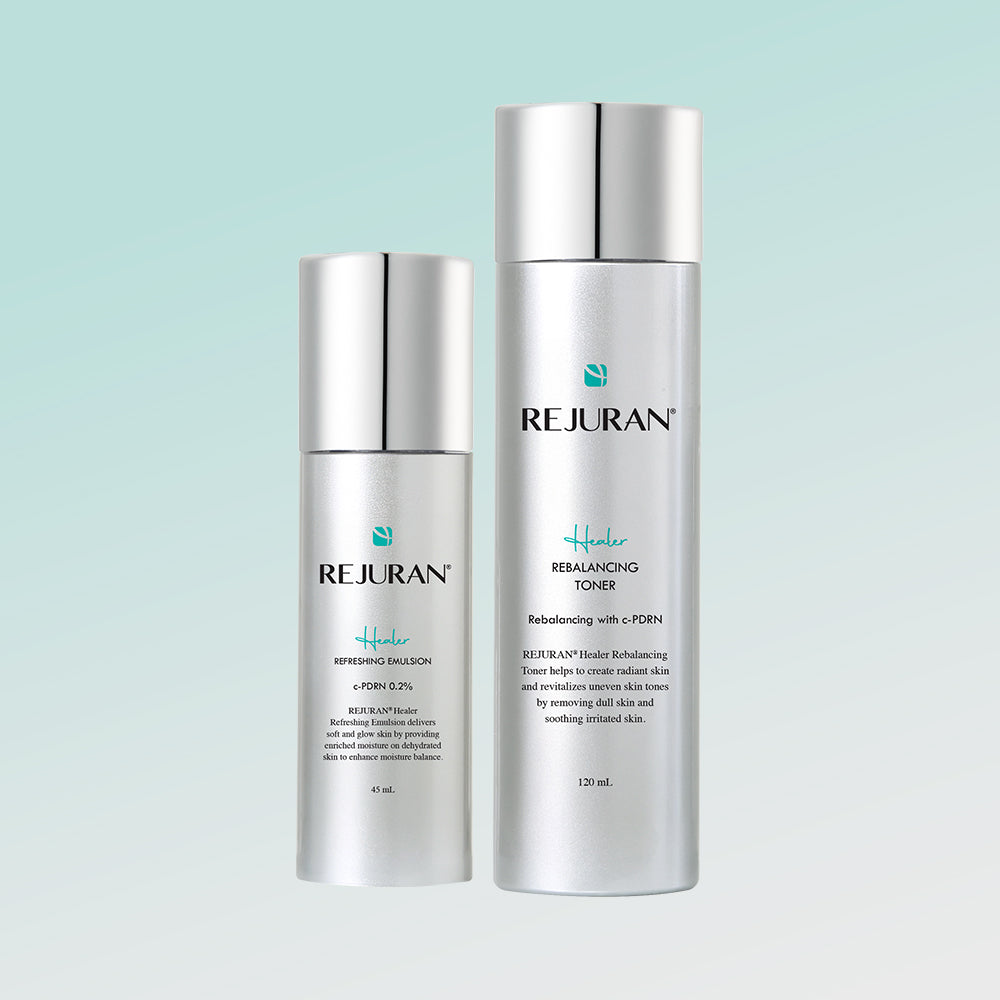 Rejuran Healer Rebalancing Toner (1pc) + Refreshing Emulsion (1pc) 2-Piece Set