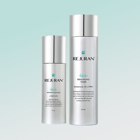 Rejuran Healer Rebalancing Toner (1pc) + Refreshing Emulsion (1pc) 2-Piece Set