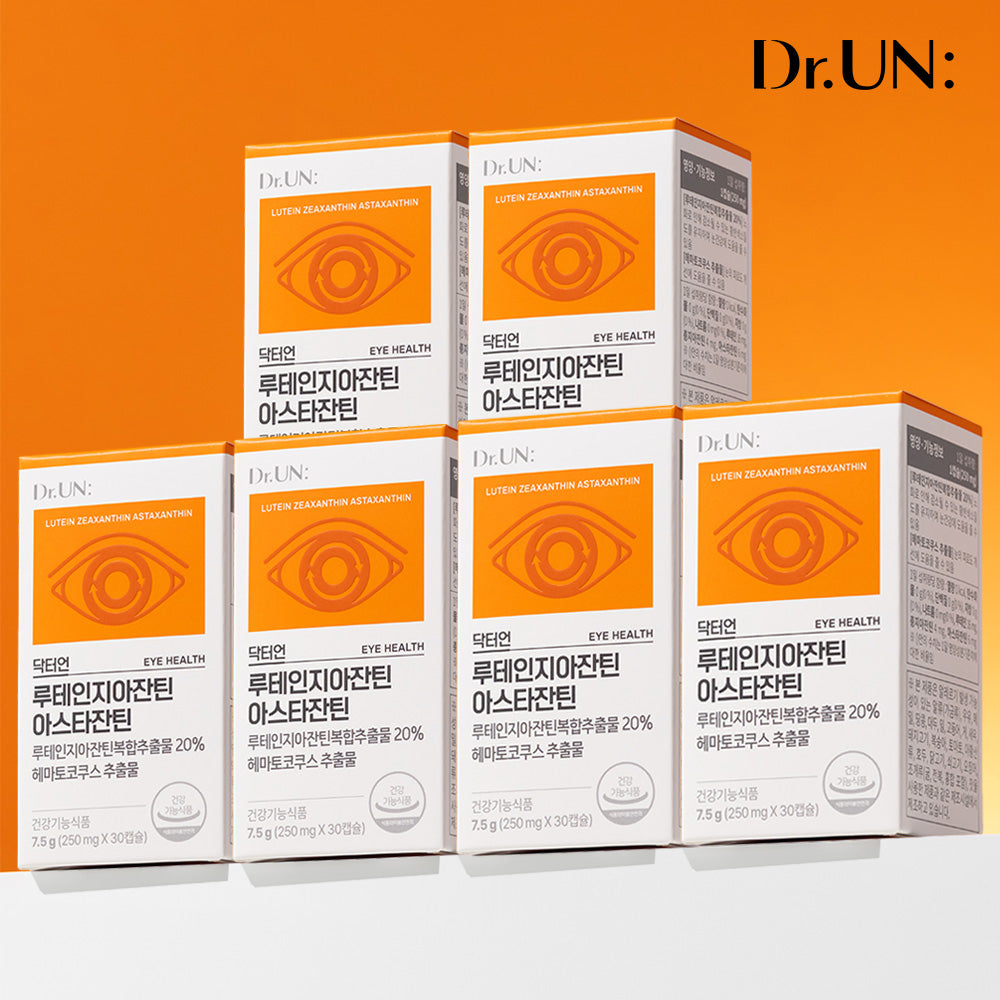 Newtree Dr. Un Lutein Zeaxanthin Astaxanthin 30 Capsules (6 Pack)