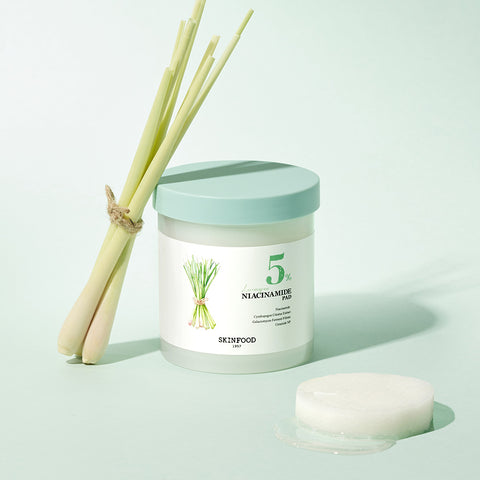 Skinfood Lemongrass Niacinamide Moisture Toner Pads 60P