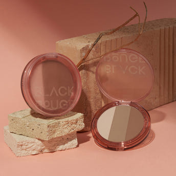 Black Rouge Up & Down Triple Contouring 10g (+ Brush)