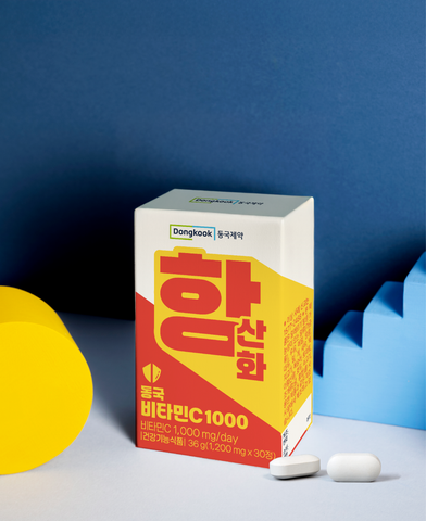 DongKook Pharmaceutical High-Potency Vitamin C 1000mg Supplement 30 Tablets x 6 (5+1)