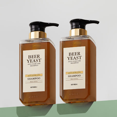 Jsoop Deep Green J German Beer Yeast Deep-Cleansing Shampoo 500ml (2 Pack)