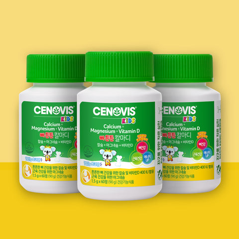 Cenovis Kids Cal-Mag-D 1.5g x 60 Chewable Tablets (3 Pack)