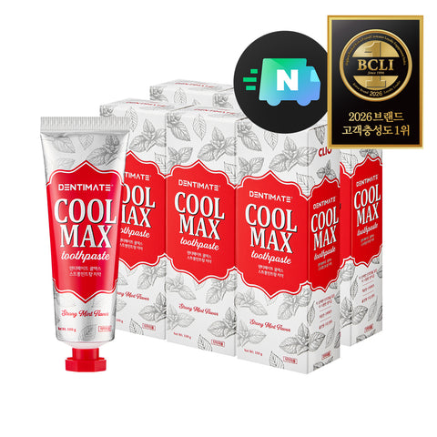 Clio Dentimate Coolmax Bad Breath Care Toothpaste - Strong Mint 100g (6 Pack)