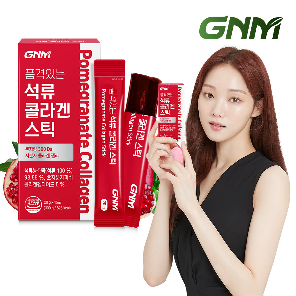 GNM Pomegranate Collagen Jelly Stick 15Sticks (1 Pack)