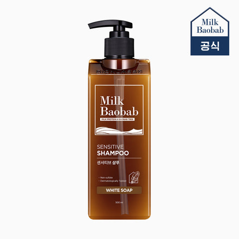 Milk Baobab Sensitive Shampoo - Damask Rose, 500ml