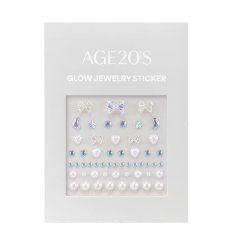 AGE20'S Glass Skin Essence Pact Soft Pearl Glow Edition 12.5g + Refill 12.5g (2 Puffs, Jewelry Sticker, Tone-up Base 6ml)