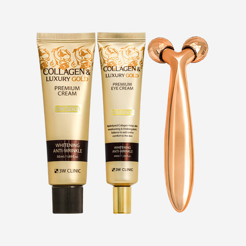 3W Clinic Collagen & Luxury Gold Premium Wrinkle Solution 2-Piece Set
