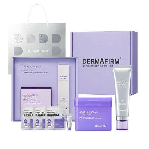 Dermafirm Soothing Repair Toning 2-Piece Gift Set (Pad 70 sheets + Cream 50ml)