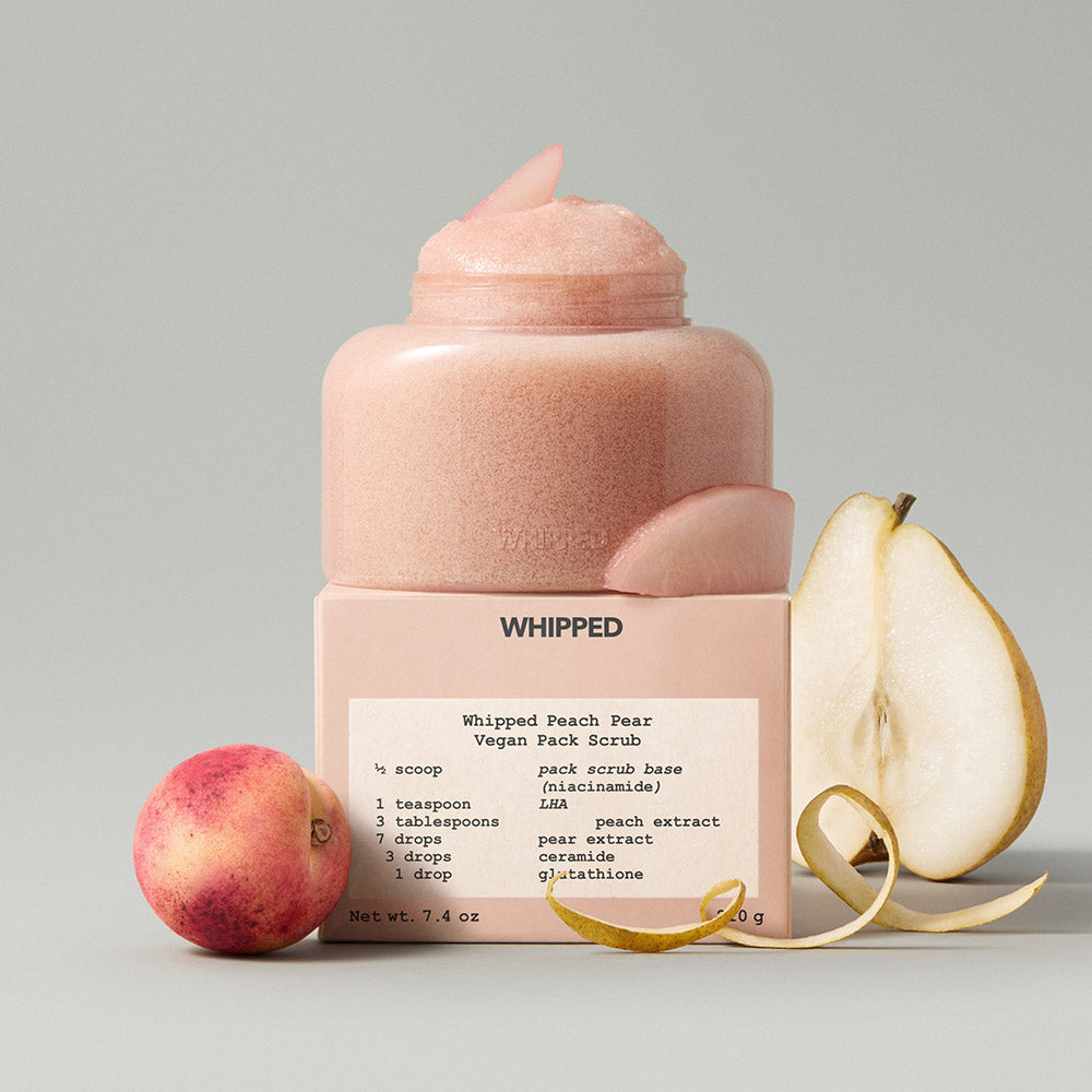 Whipped Facial & Body Vegan Pack Scrub Peach Pear Floral 210g