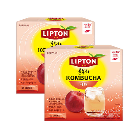 Lipton Kombucha Apple Tea 50 Tea Bags x 2