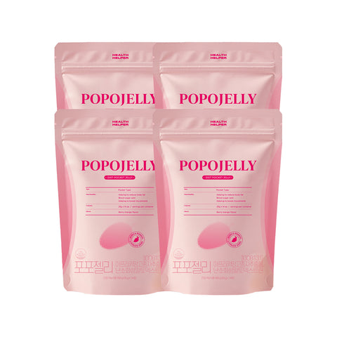 HealthHelper Popo Jelly African Mango Diet & Digestive Jelly 25g x 14 Sachets x 4