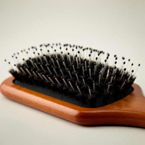 Glampalm Wood Boar Bristle Scalp Brush