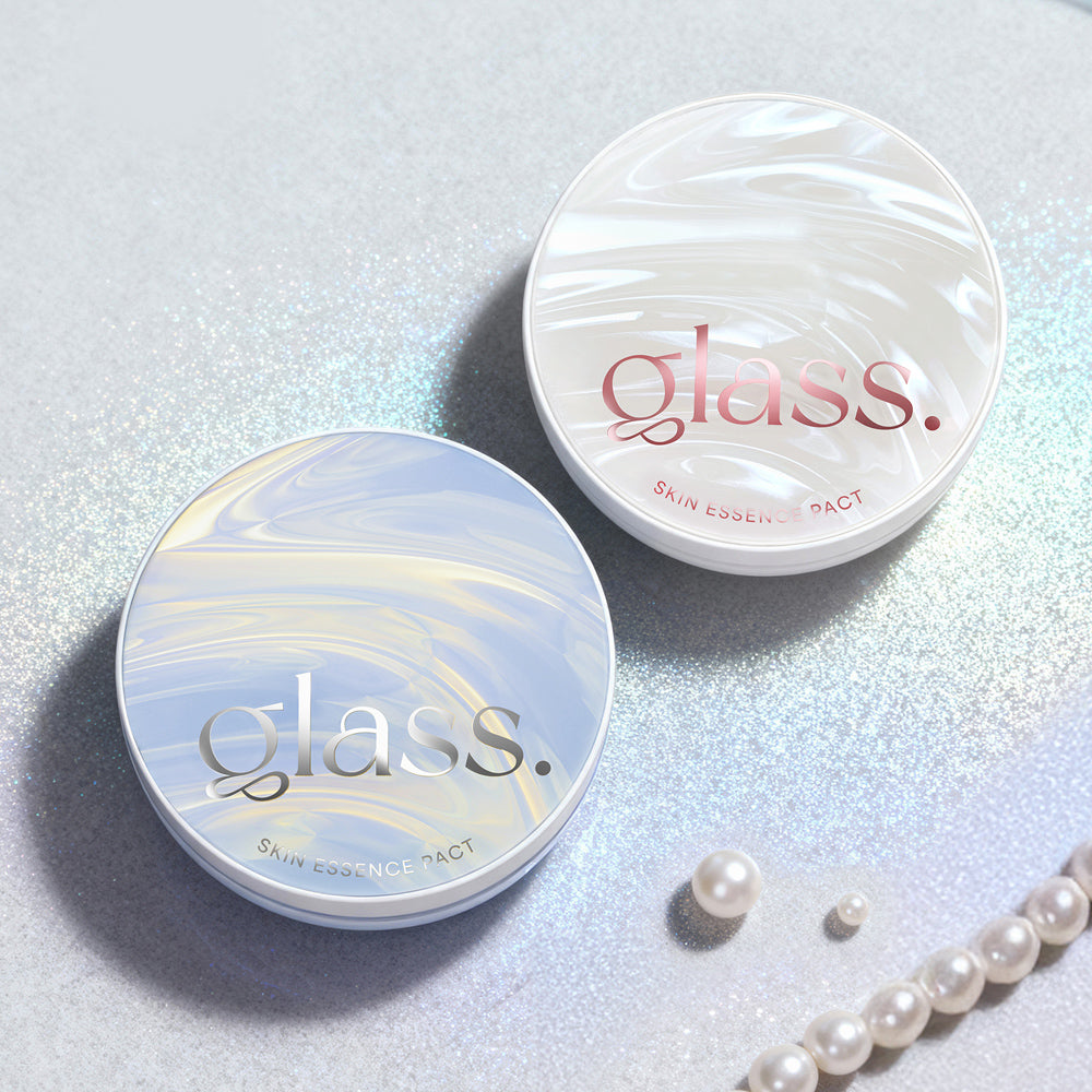 AGE20'S Glass Skin Essence Pact Soft Pearl Glow Edition 12.5g + Refill 12.5g (2 Puffs, Jewelry Sticker, Tone-up Base 6ml)