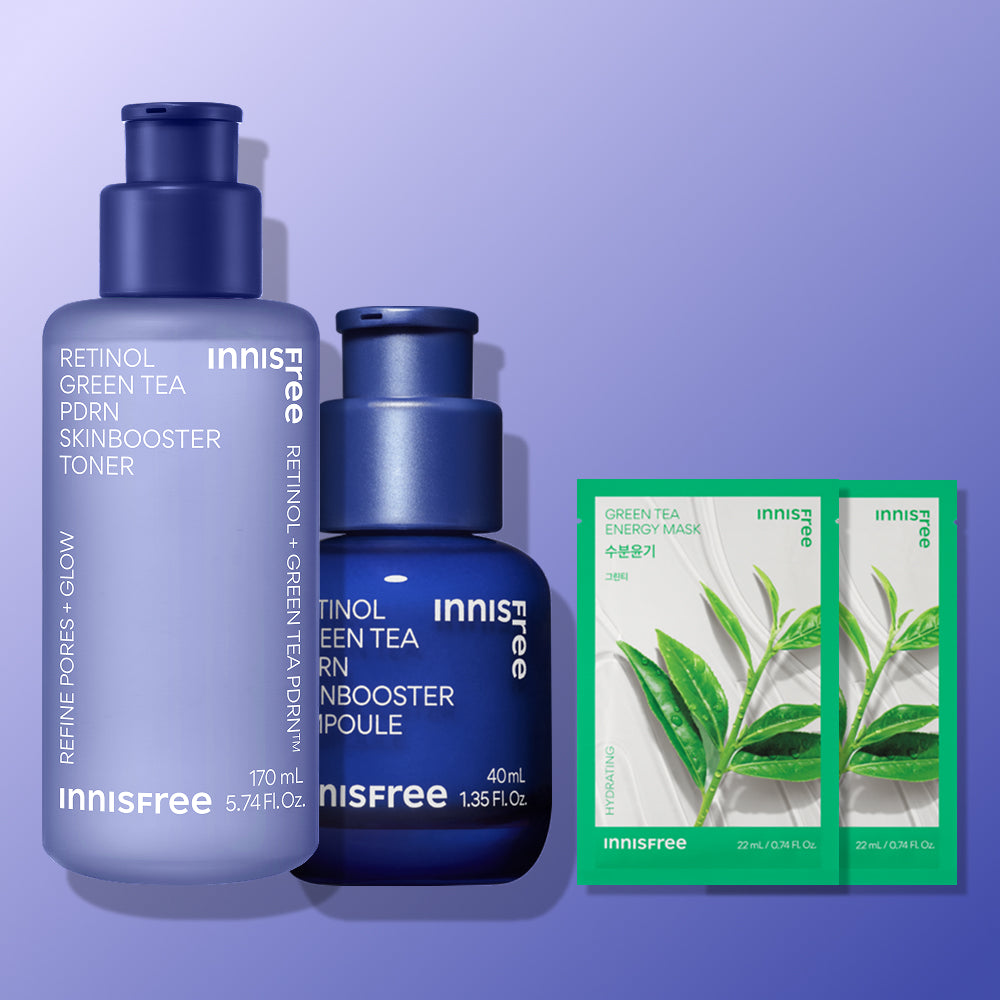 Innisfree Retinol PDRN Ampoule + Toner 2-Piece Set 40ml + 170ml