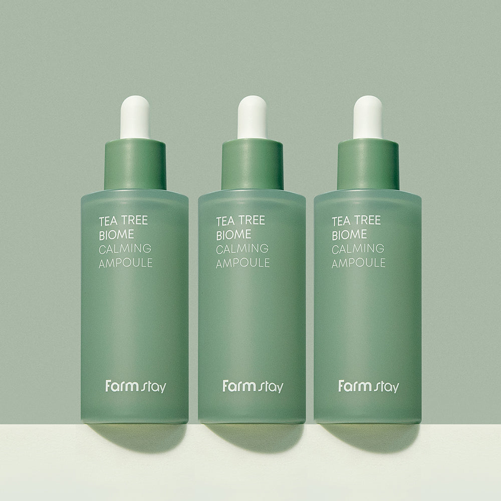 Farmstay Tea Tree Biome Calming Ampoule 50ml (3 pack)
