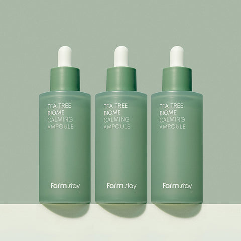 Farmstay Tea Tree Biome Calming Ampoule 50ml (3 pack)