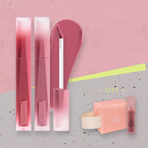 3CE Velvet Lip Tint Flush Duo