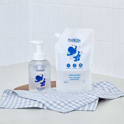 FRANKLIIN Baby Hip Cleanser Refill Foam 450ml (Mild pH-balanced)