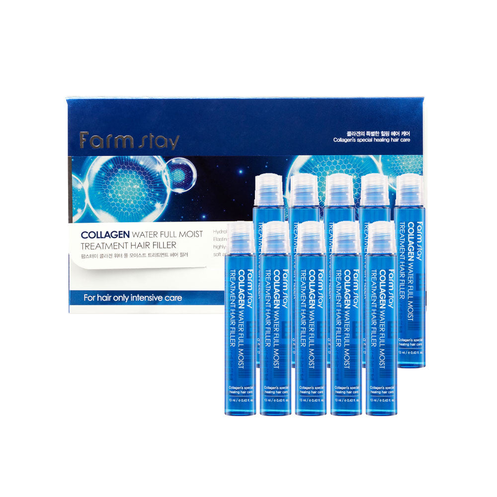 Farmstay Collagen Water Full Moist Treatment Hair Filler 13ml x 10pcs